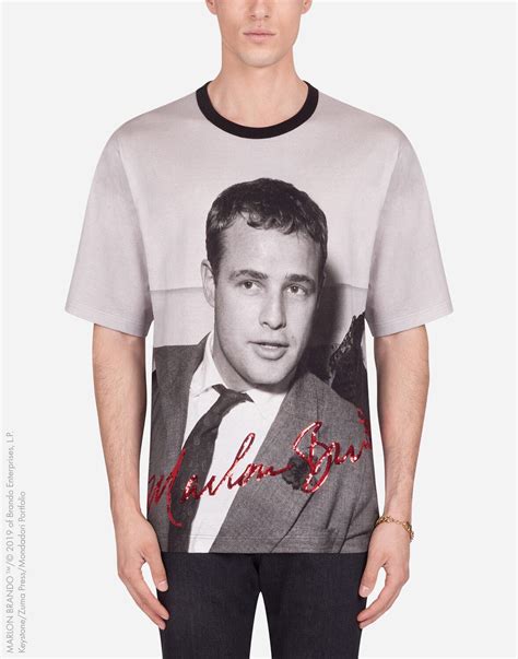 dolce gabbana marlon brando t shirt|Cotton t.